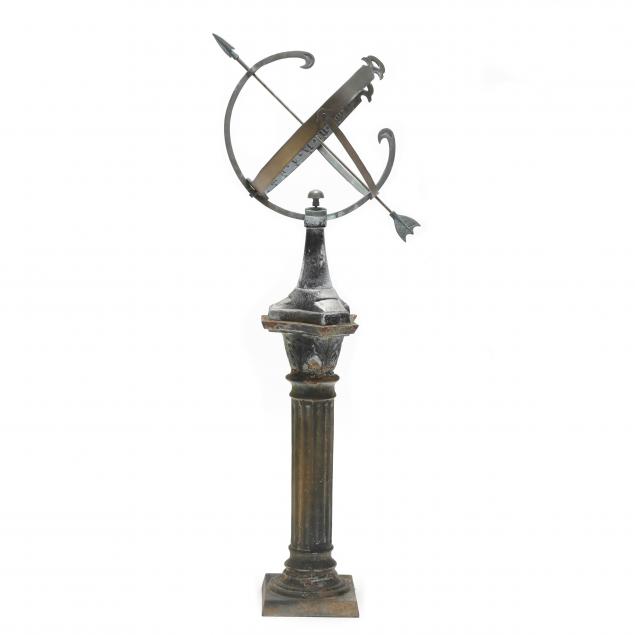 VINTAGE METAL GARDEN ARMILLARY