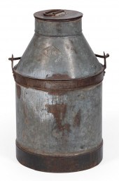 VINTAGE METAL MILK CAN AMERICA