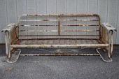 VINTAGE METAL PAINTED GLIDER S