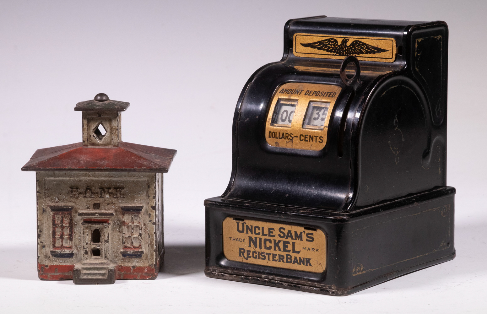 VINTAGE METAL TOY BANKS (2) Piece