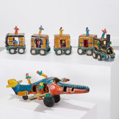 VINTAGE MEXICAN FOLK ART TRAIN