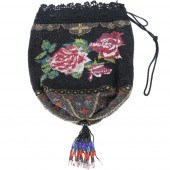 VINTAGE MICRO GLASS BEADED ROS