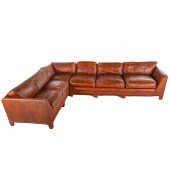 VINTAGE MID-CENTURY STITCHED L