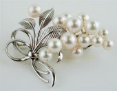 VINTAGE MIKIMOTO PEARL AND 14K
