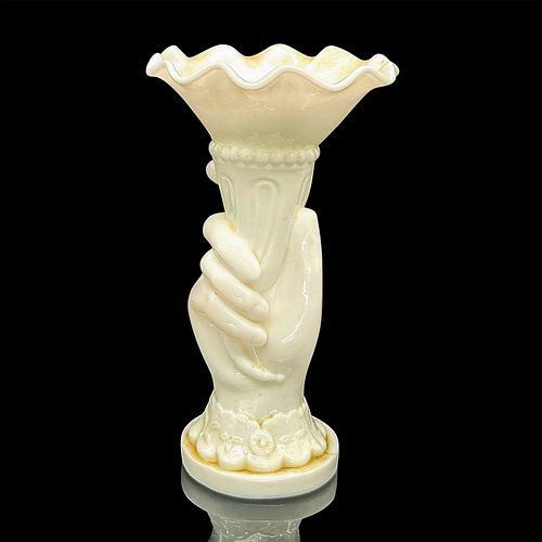 VINTAGE MILK GLASS FIGURAL HAND