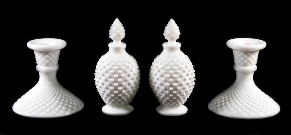 VINTAGE MILK GLASS PERFUME