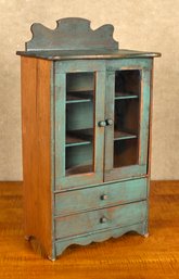 Vintage miniature green painted