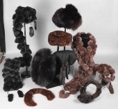 Vintage mink and rabbit hats a