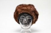 VINTAGE MINK FUR HAT, NATURAL
