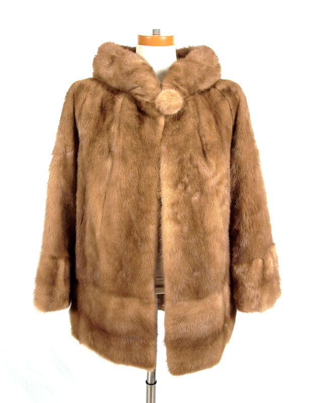 VINTAGE MINK FUR JACKET: Car coat