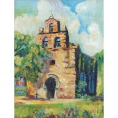 VINTAGE MISSION IN LANDSCAPE P