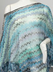 VINTAGE MISSONI PONCHO WITH FR
