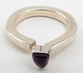 VINTAGE MODERNIST SILVER AMETH