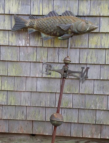 VINTAGE MOLDED COPPER CODFISH