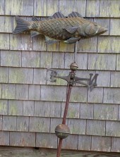 VINTAGE MOLDED COPPER CODFISH