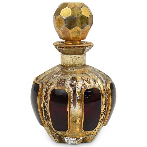 VINTAGE MOSER GLASS PERFUME