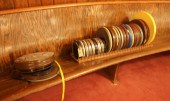 VINTAGE MOVIE REELS IN METAL P