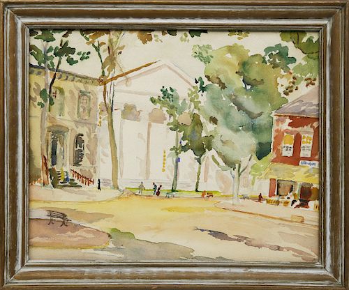 VINTAGE NANTUCKET WATERCOLOR ON