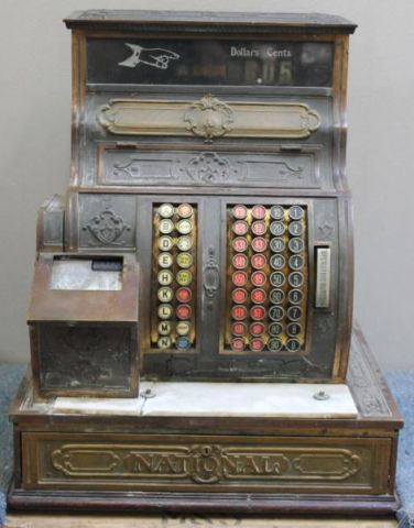 Vintage National Brass Cash