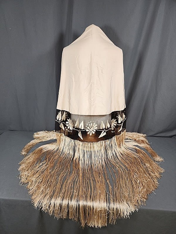 Vintage natural silk shawl. With