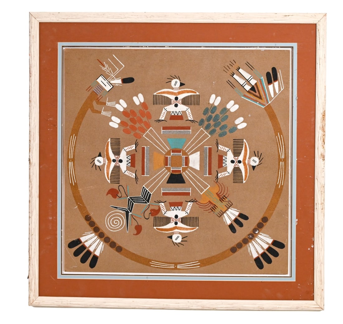 VINTAGE NAVAJO SAND PAINTING