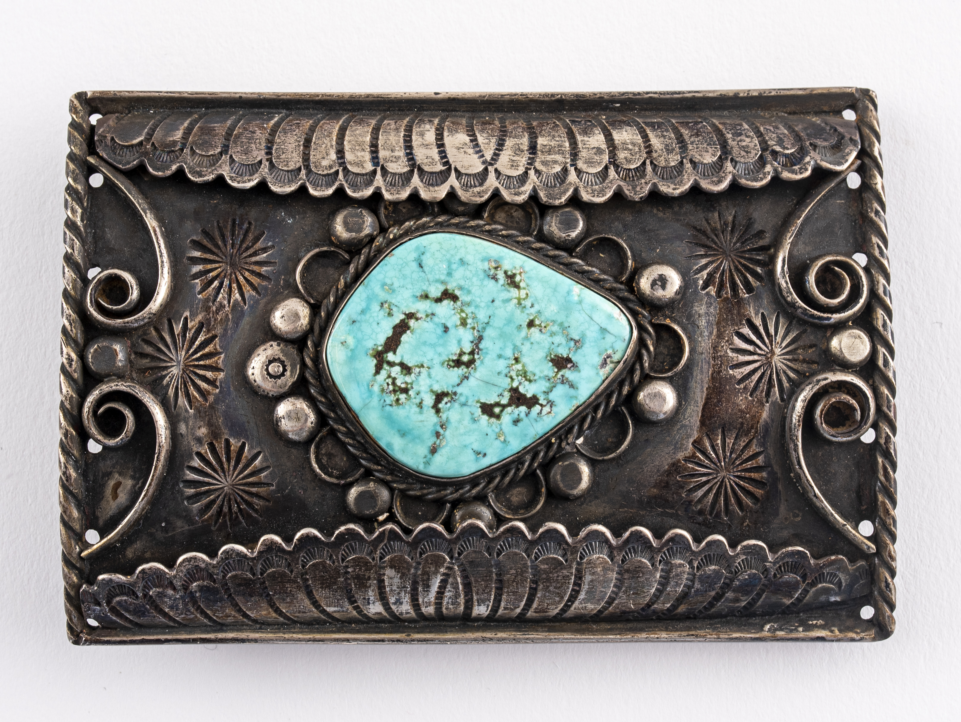 VINTAGE NAVAJO SILVER TURQUOISE