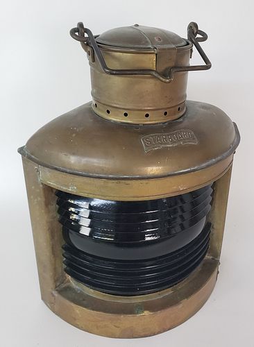 VINTAGE NAVAL BRASS STARBOARD