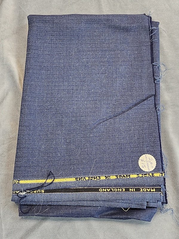 Vintage Navy blue super 100s wool