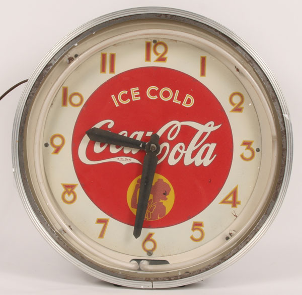 Vintage neon Coke advertising