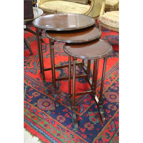 Vintage nest of three circular nest
