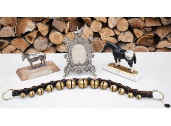 Vintage nickel plated equestrian