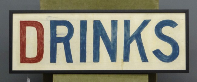 Vintage N.Y.S. trade sign
