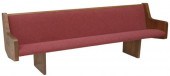 VINTAGE OAK CHURCH PEW BENCHVi