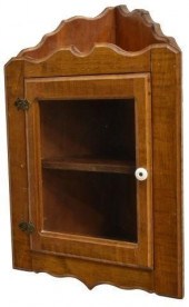 VINTAGE OAK HANGING CORNER CAB