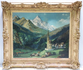 VINTAGE OIL ON BOARD PAINTING: