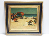 VINTAGE OIL ON CANVAS PAINTING