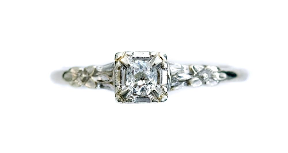 VINTAGE 'ORANGE BLOSSOM' 14K