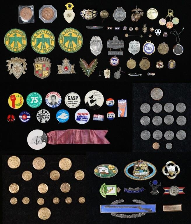 VINTAGE ORGANIZATIONAL PINS &