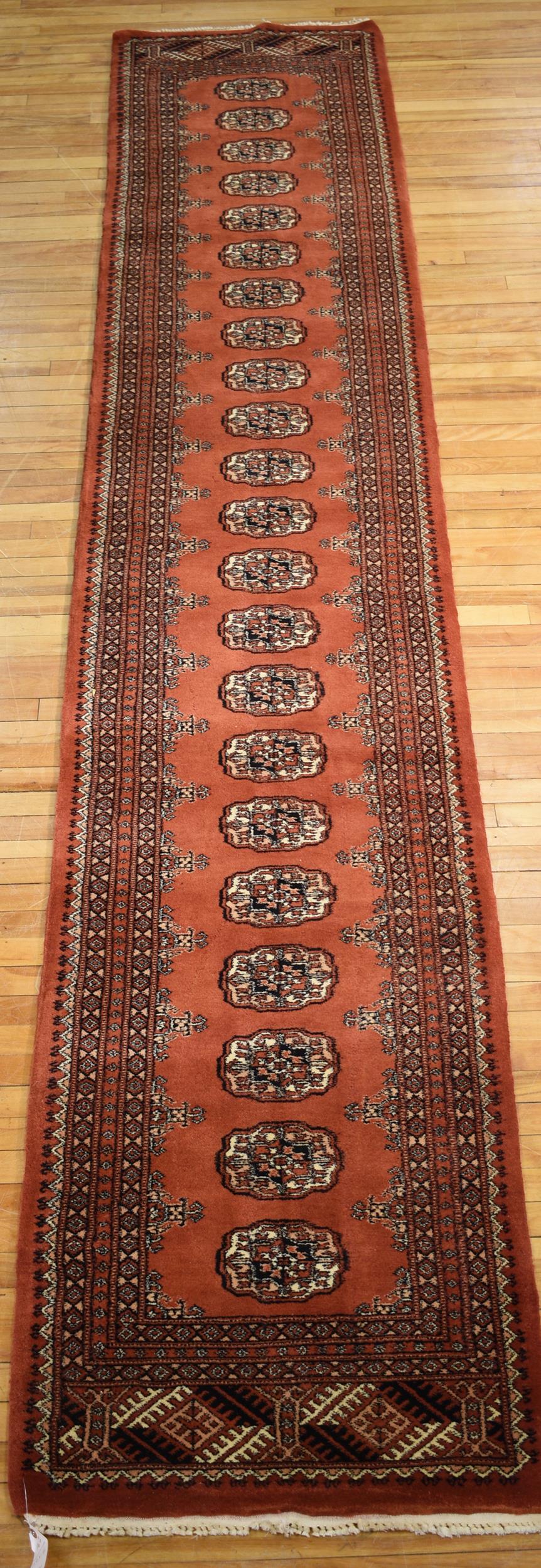VINTAGE ORIENTAL BOKARA RUNNER/RUG.