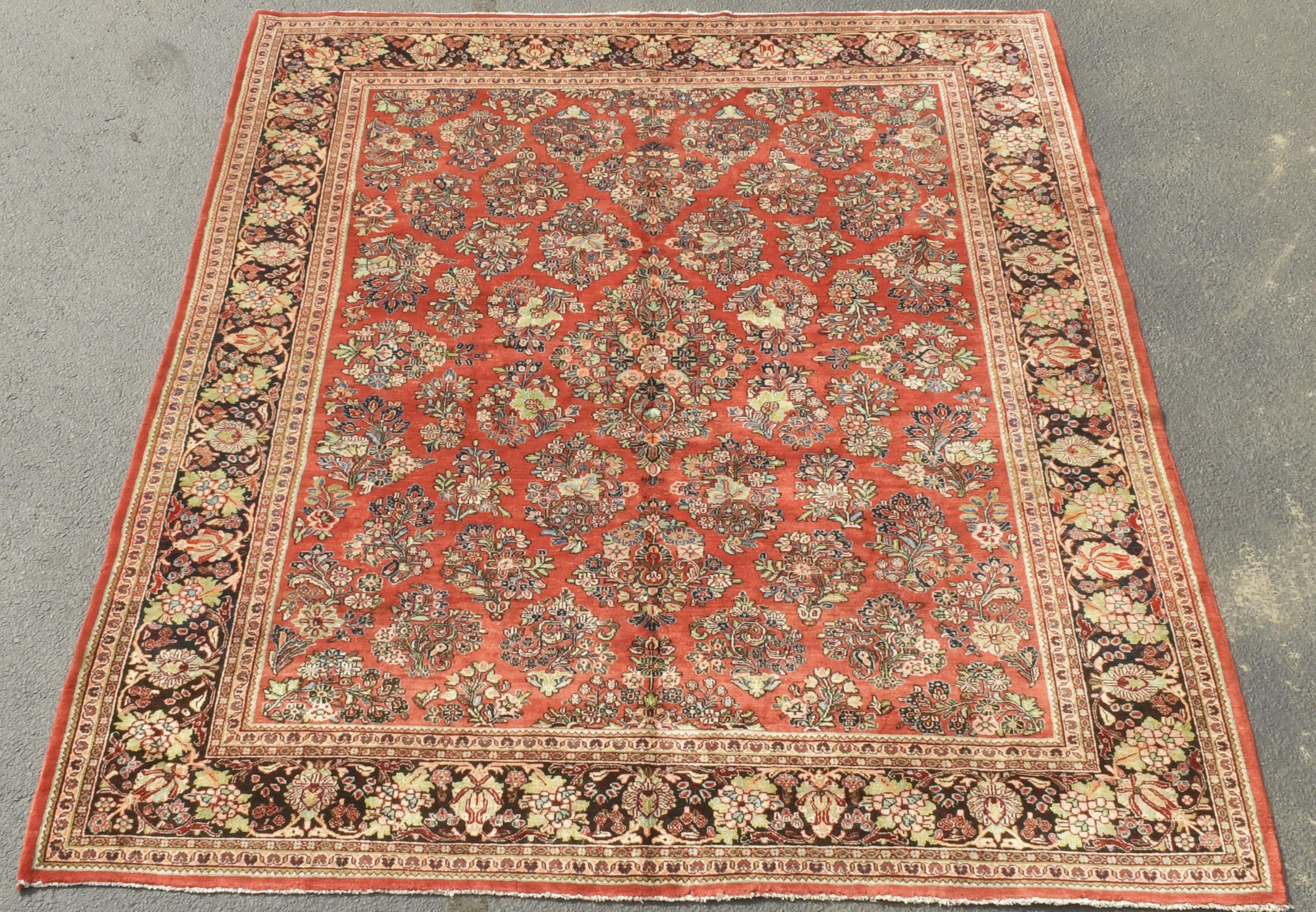 VINTAGE ORIENTAL ROOM SIZE RUG.