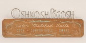 Vintage Osh Kosh clothing adve