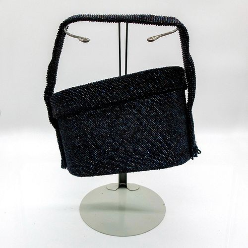 VINTAGE OVAL BOX PURSE EVENING BAG,