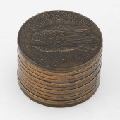VINTAGE OVERSIZED 1907 $20 LAD