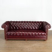 VINTAGE OXBLOOD LEATHER CHESTE
