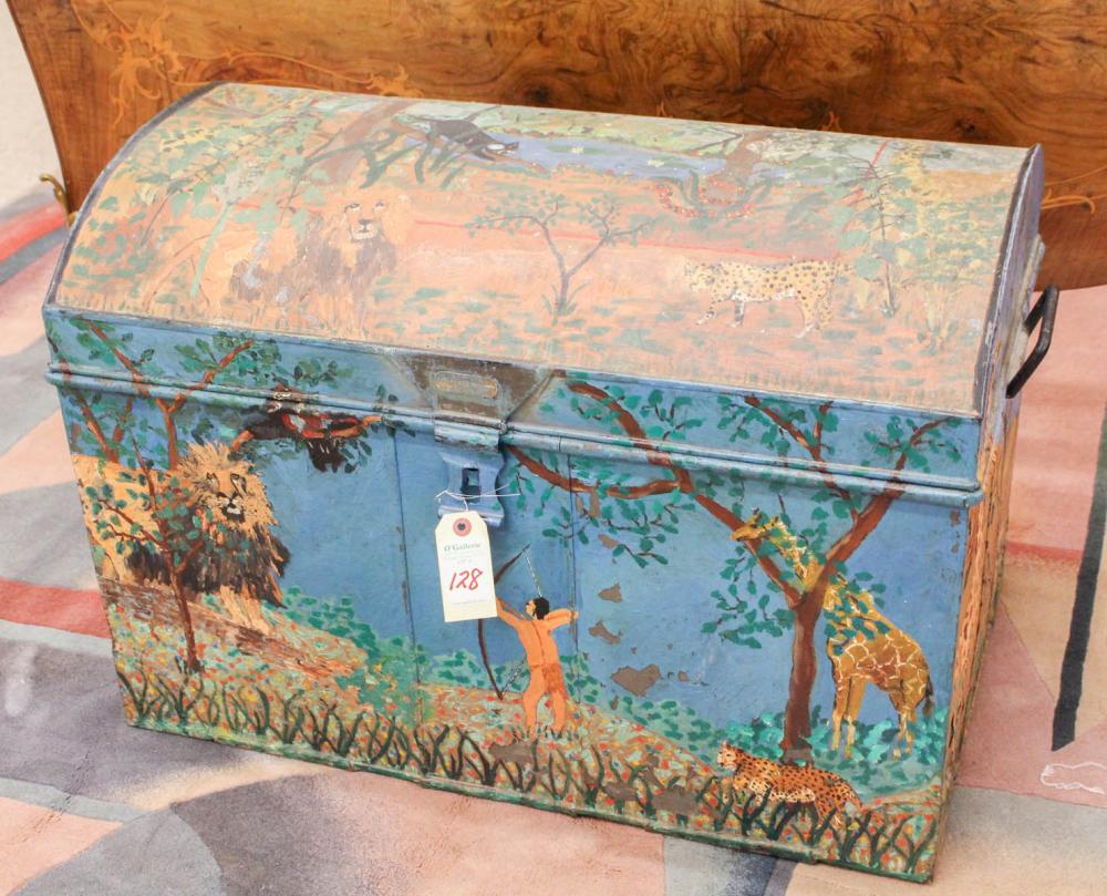 VINTAGE PAINT-DECORATED METAL