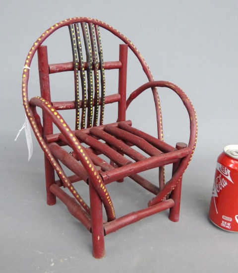 Vintage painted Adirondack child' s