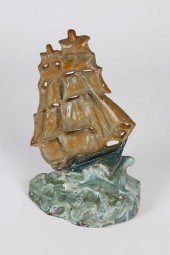 VINTAGE PAINTED CAST IRON CLIP