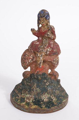 VINTAGE PAINTED CAST IRON LITTLE