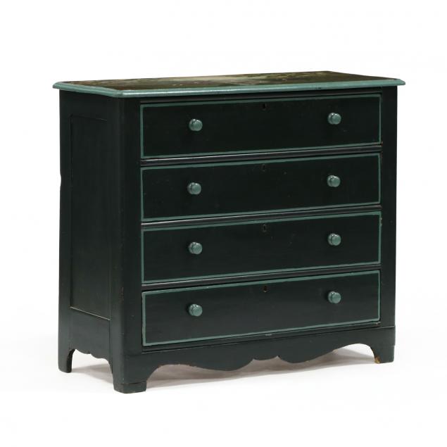 VINTAGE PAINTED COTTAGE CHEST OF