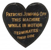 VINTAGE PAINTED METAL HEART-SH